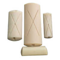 White Cast Nylon Slipper Pad - Hardness 80-90, Polished Surface Finish, Sleek White Design