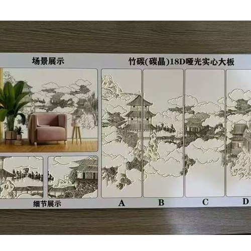 Customized Printed Pictures wall panels 8D 18D wall panel