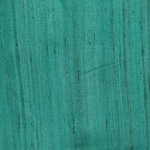 Sea Green Color Ghicha Fabric