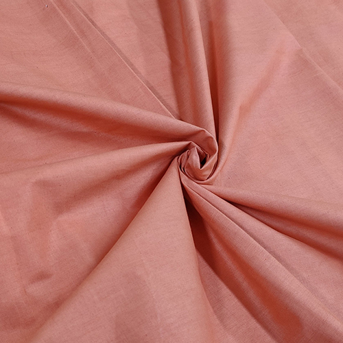 Peach Color Handloom Fabric