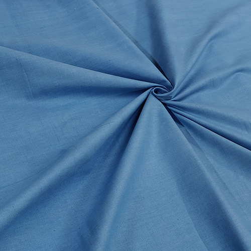 Plain Blue Handloom Fabric