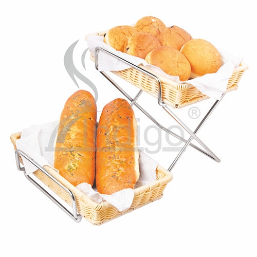 Stainless Steel Buffet Stand With 2 Basket