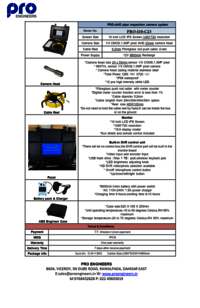 Sewer & Water Pipeline Inspection Systems