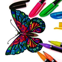 Neon colour pen 48