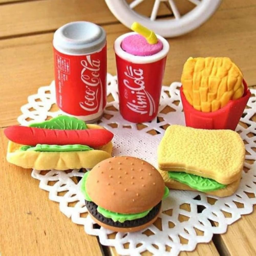 Fast food big size eraser