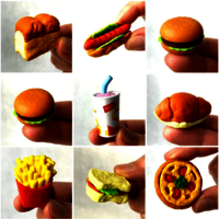 Fast food big size eraser