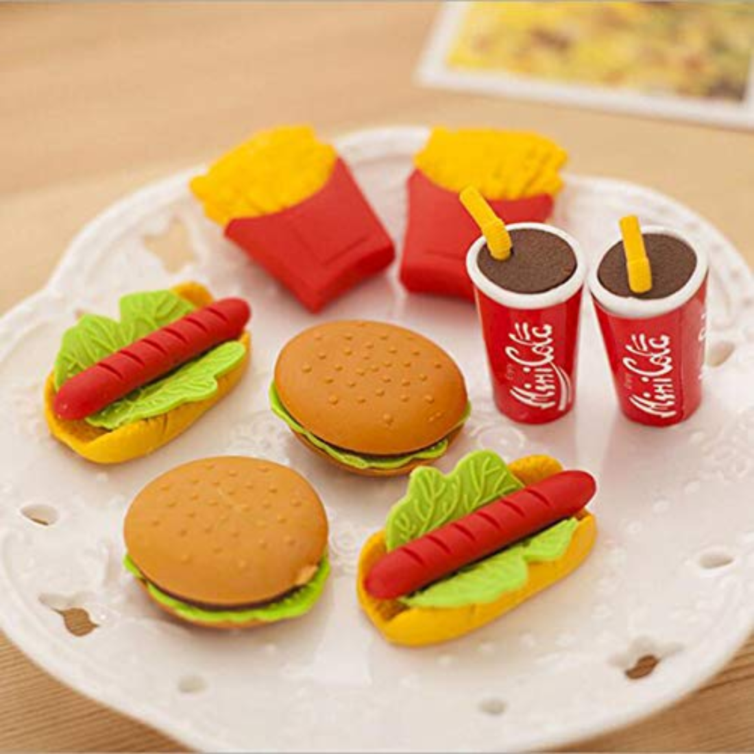 Fast food big size eraser