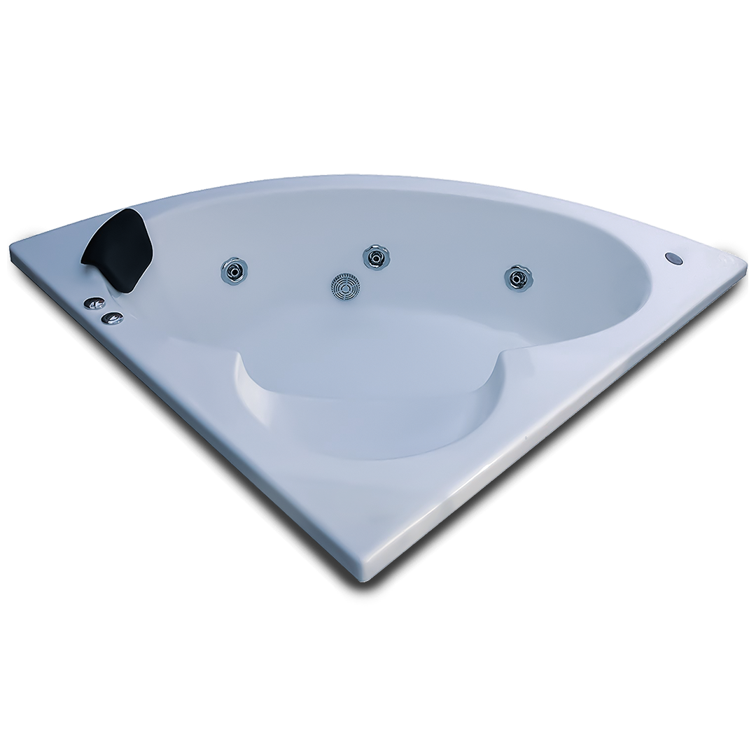Leo 4.5 ft Corner Jacuzzi Bathtub