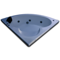 Leo 4.5 ft Corner Jacuzzi Bathtub