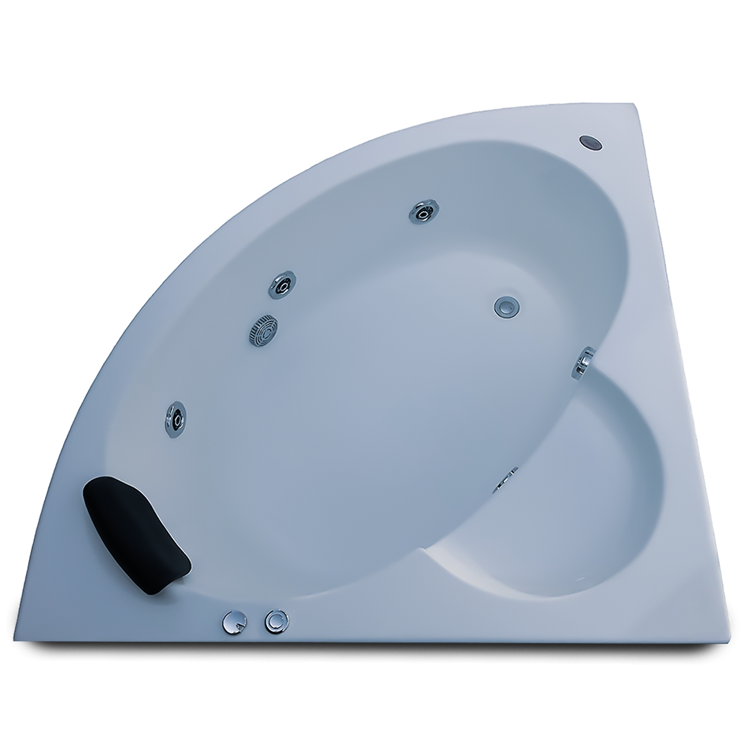 Leo 4.5 ft Corner Jacuzzi Bathtub
