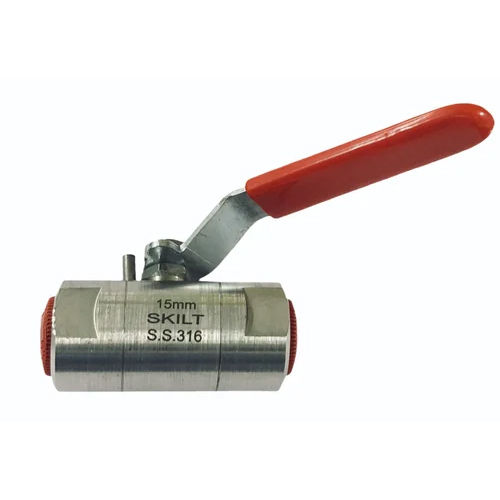 Stainless Steel Ball Valve - Color: Silver