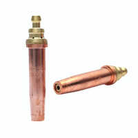 Copper Gas Cutting Nozzle - Copper Material, Various Sizes | Essential Tool for Oxy-Fuel Cutting, Precise Gas Flow Control for Metal Fabrication