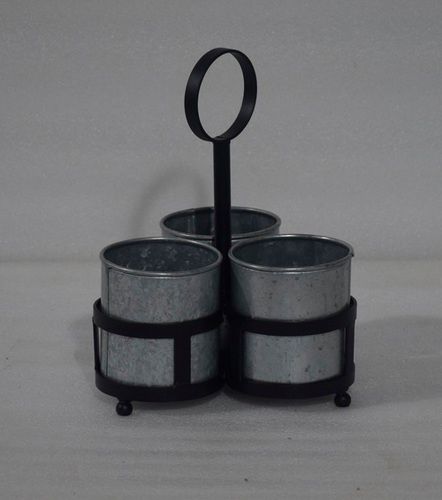 Metal Condiment Cutlery Holder