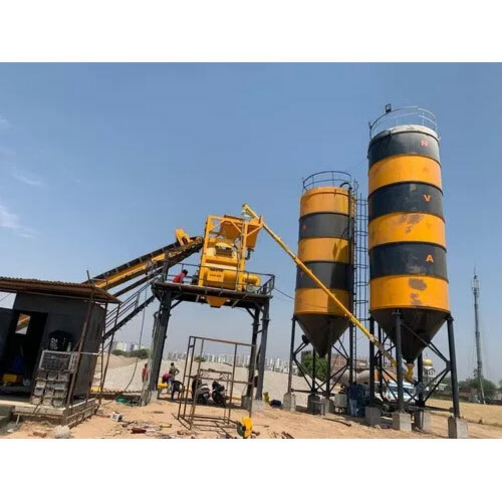Fully Automatic Pan Mixer Concrete Batching Plant - Conveyor Capacity: As Per Requrement