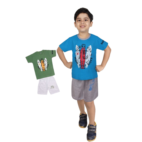 Kids Blue  T-Shirt And Shorts