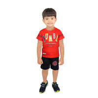 Kids Red T-Shirt And Shortss