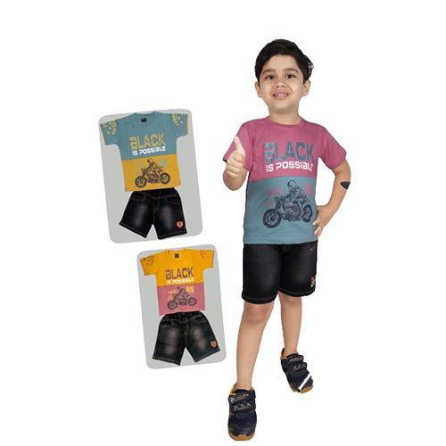 Different Available Kids Half Sleeve T-Shirt And Shorts