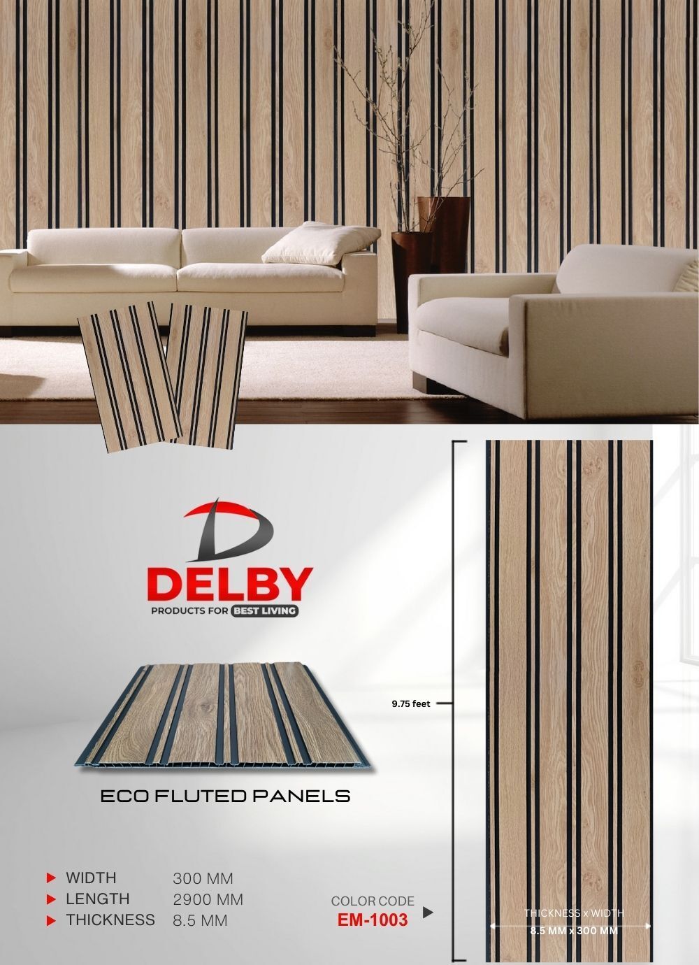 Delby Eco Fluted Pvc Panels Vol.2 (IMPORTED)