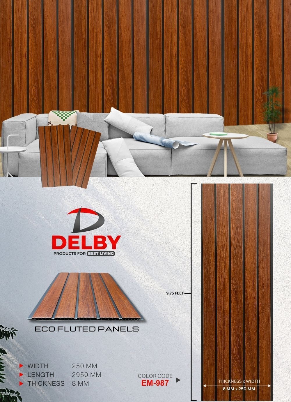 Delby Eco Fluted Pvc Panels Vol.3 (IMPORTED)