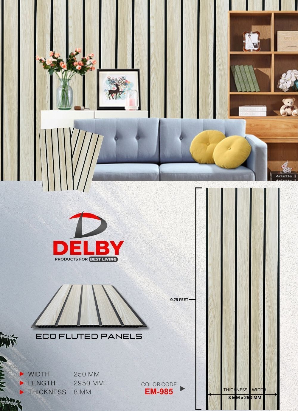 Delby Eco Fluted Pvc Panels Vol.3 (IMPORTED)