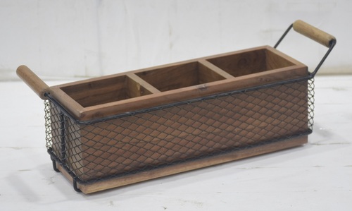 16 Inch Wooden Cutlery Tray