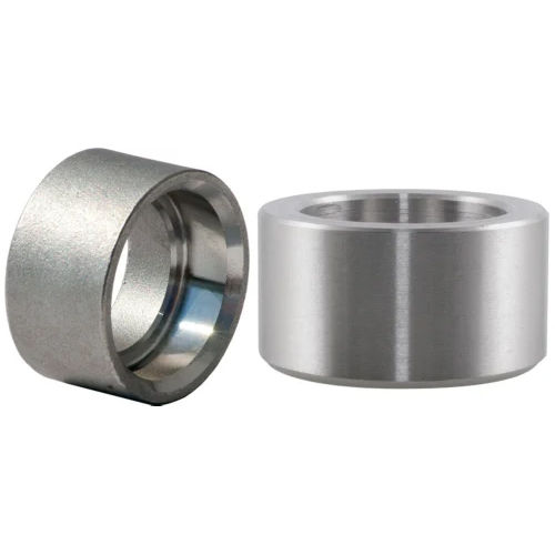 Socket Weld Coupling Half - Stainless Steel, Round Shape, Silver Finish | Durable and Reliable Connection Solution