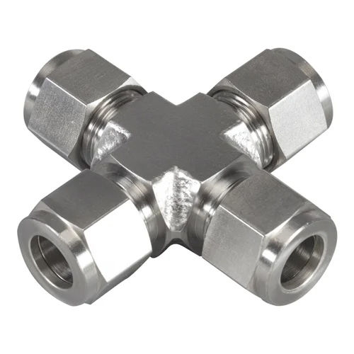 Silver Stainless Steel Ferrule Tee