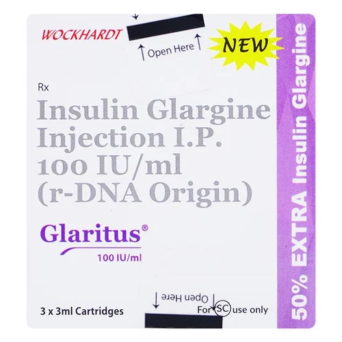 100IU Insulin Glargine Injection IP