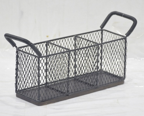 13 Inch Iron Perforated Cutlery Holder