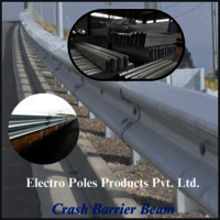 Road Crash Barrier Beam - Color: Grey