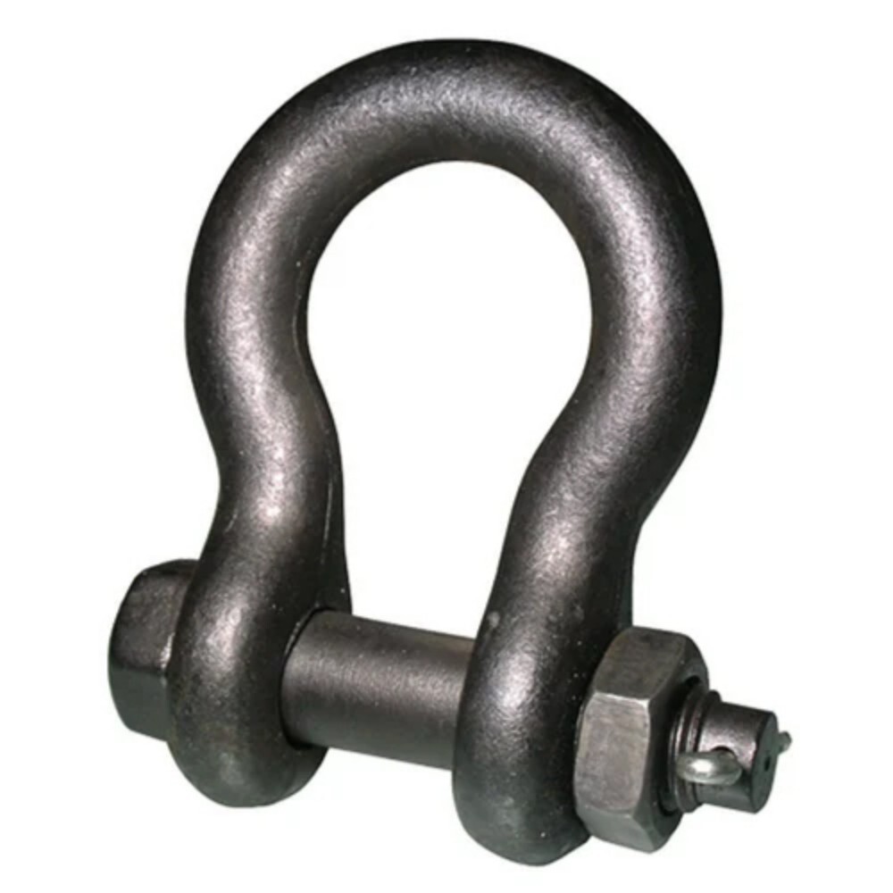 Industrial D Shackle - Mild Steel, Standard Size | Lifting Tool for Industrial Applications with Warranty, Durable and Reliable