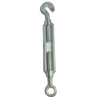 Mild Steel Turnbuckle - 12 Mm Bolt Diameter, 125 Mm Length, Silver Color | Durable, Easy To Operate, Manual Power Source, 1 Ton Capacity