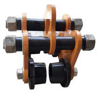 Push Pull Geared Trolley - Mild Steel, 100 Kg Load Capacity, Yellow And Black Color | Rust Proof Design, Ideal For Industrial And Tractor Use