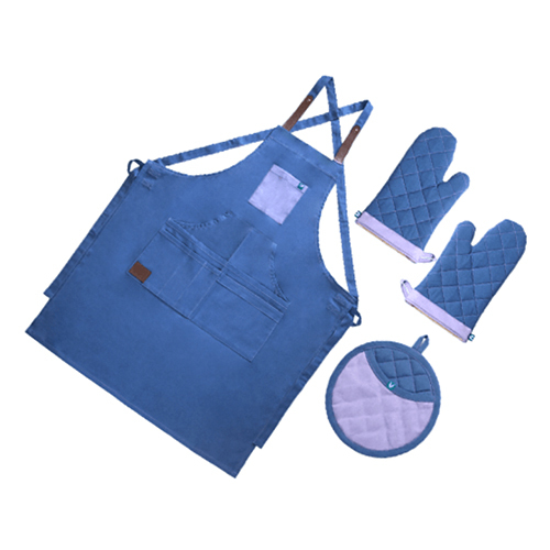 Premium Haute Apron Set - Color: Blue