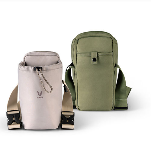 Grey Crossbody Sling For Bottle And Essentials