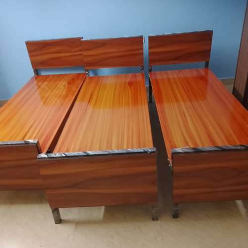 Wood Finish PG Single Cot Bed