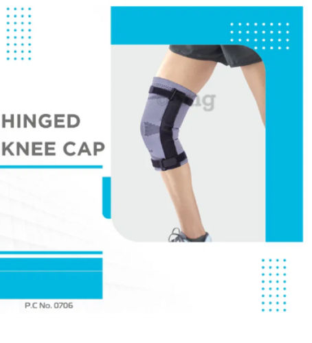 Gray Hinged Knee Cap P.C.No:  0706 (S/M/L/Xl/Xxl)