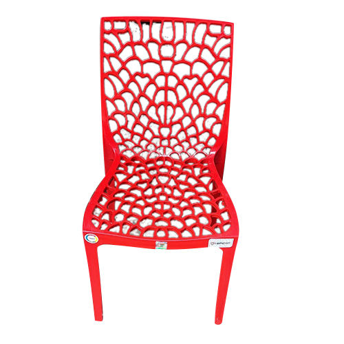 Plastic Red Web Chair