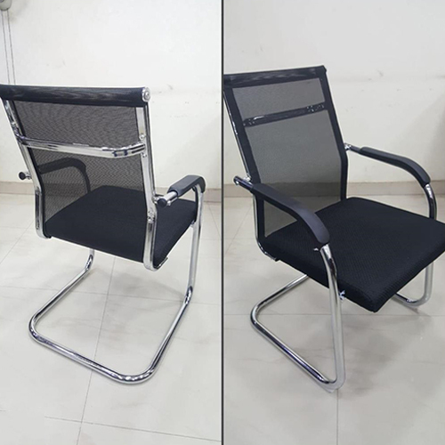 Fabric Black Single Waiting Chair