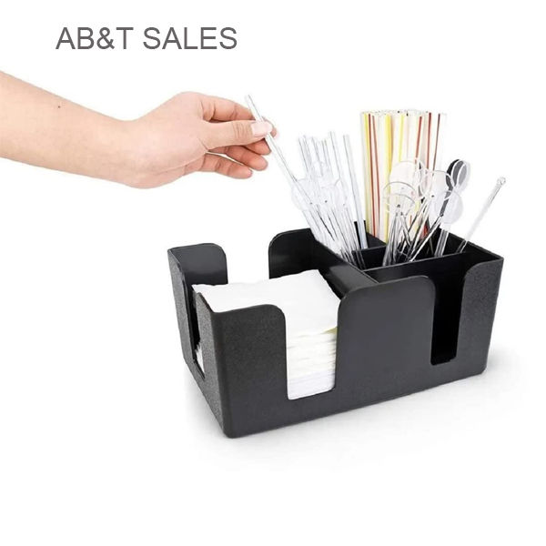 Bar Caddy Organizer with 6 Compartment