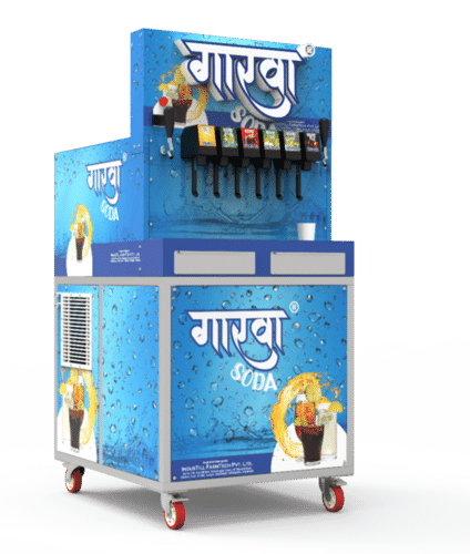 Soda Machine - Stainless Steel & PVC, 4x2.17 Size, Homogenizer Mixer Type, Semi-Automatic Grade, Frequency Speed Control, Warranty Included