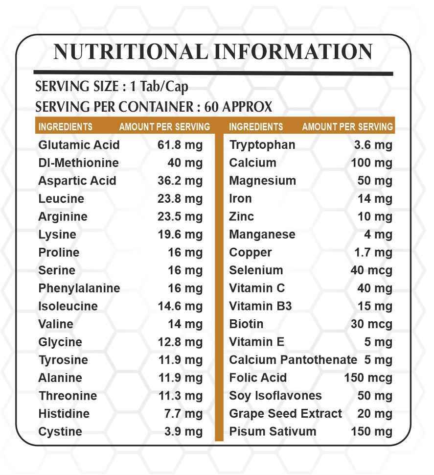 Soy Isoflavones & Grape Seed Extract Tab/Cap For HAIR CARE