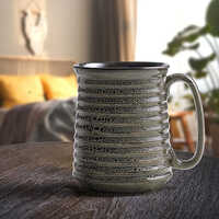 Brown Color Blast Be-er Mug Set of 2