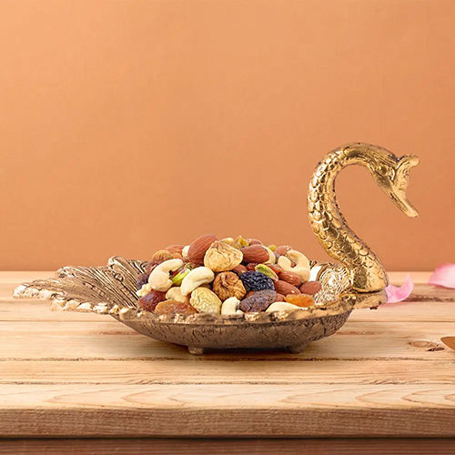 Washable Golden Swan Serving Tray