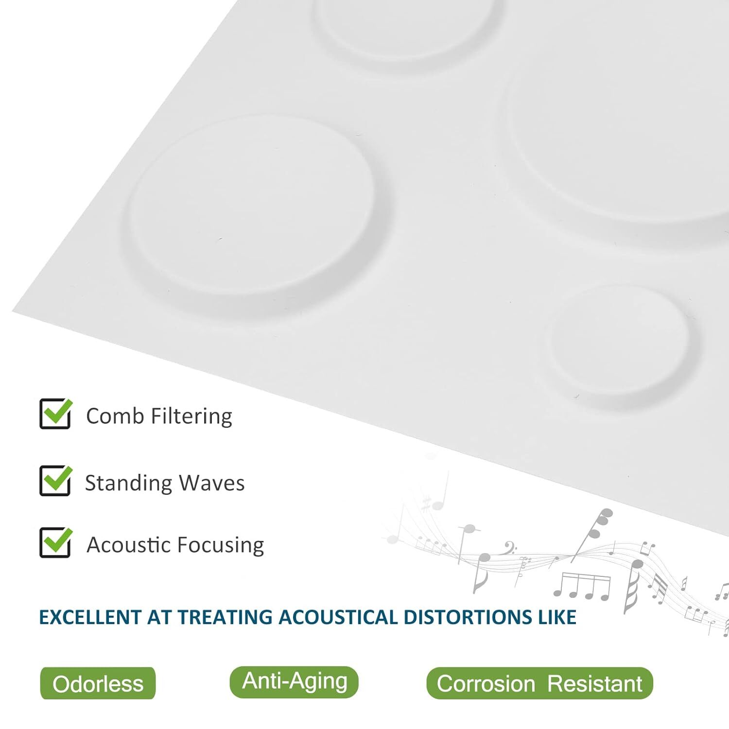 WHITE CIRCLE PVC PANEL