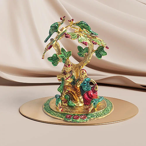 Washable Radhe Krishna Multi Colored Statues