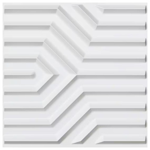 WHITE Y-SHAPE PVC PANEL