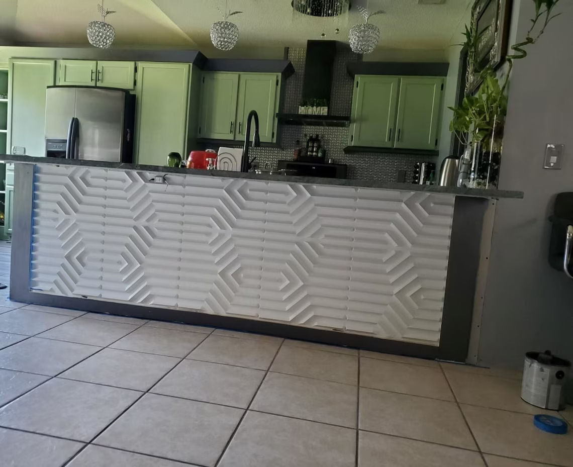 WHITE Y-SHAPE PVC PANEL