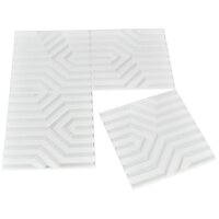 WHITE Y-SHAPE PVC PANEL