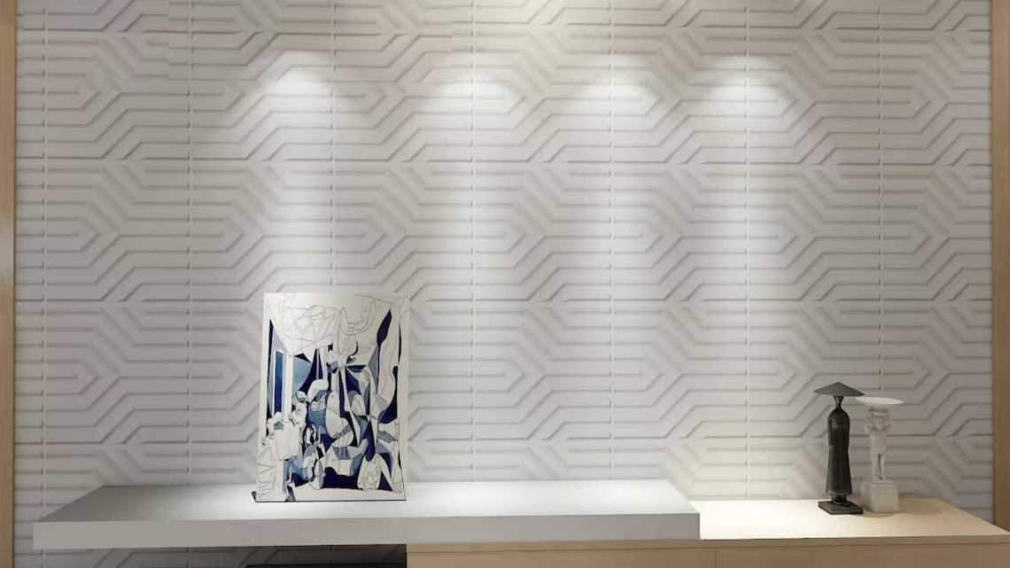 WHITE Y-SHAPE PVC PANEL